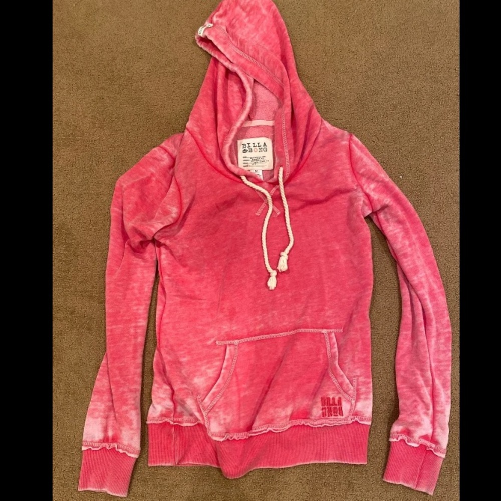 Billabong tie dye pink hoodie